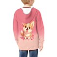 thumbnail image 4 of DISNIMO Corgi Hoodie Kids Heart Hoodies for Girls 14-16 Cute Hoodie Sweatshirts Kids Sweatshirt Hoodies Jacket for Boys Hooded Jackets Girl Zipper Hoodie Youth Hoodie Zip Up Hoodie Teen Girl Clothes, 4 of 7
