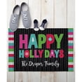 thumbnail image 2 of Personalized Happy Holly Days Indoor / Outdoor Doormat, 2 of 3
