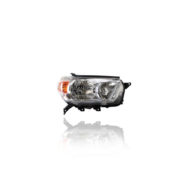 Headlight - Compatible/Replacement for '10-13 Toyota 4Runner SR5/Limited - Halogen, Chrome Interior Bezel - Right Hand - Passenger - 8113035520