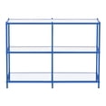 thumbnail image 2 of Scoles 2-Shelf Glass Top Console Table, Blue, 2 of 5
