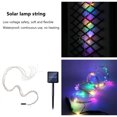 thumbnail image 1 of 100 200 luces LED de hadas 8 modos de luz cascada operada Ehuebsd por energía Solar para árbol de Navidad interior exterior jardín patio fiesta decoración de cuña, 1 of 6