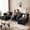 Black, variant on Orlivla Modular Sectional Sofa, Modern Chenille Couch Love Seat Cloud Sofa for Living Room,Black