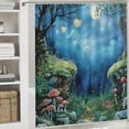 thumbnail image 6 of Orinice Mushrooms Rocks Full Moon Bathroom Decor Set, Colorful Luxurious Polyester Fabric Fashion Shower Curtain with Hooks, Waterproof Bathroom Decoration 60x72, 6 of 7