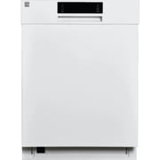 Kenmore 24” Built-In-Dishwasher w/ 3rd Rack & Turbo Dry-White Pocket handle