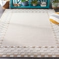 thumbnail image 3 of SAFAVIEH Global Daley Bordered Indoor/Outdoor Area Rug, Beige/Light Beige, 5'3" x 7'6", 3 of 12