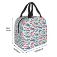thumbnail image 2 of Bingfone Colorful Shark Print Lunch Bag Insulated Lunch Box, Small Leakproof Cooler Food Lunch Containers Reusable High Capacity Lunch Tote Bags for Work, Travel, Outdoor, 2 of 5