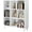 11.8x37.8x40.6, variant on Wood Cube Storage Organizer White Bookshelf - 3-Tier Freestanding Storage Cabinet with Legs for Home Office, 9-Cubes Open Shelf