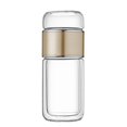 thumbnail image 1 of Hyasfey Glass Tea Infuser Bottle Double-Layer Insulation Portable Travel Tea Maker with Filter 300ml Leakproof Drinking Cup for Home Office Outdoor Activities, 1 of 8