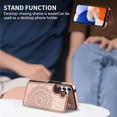 thumbnail image 5 of Compatible with Samsung Galaxy A14 5G Case Wallet with Card Slot Flip Leather Mandala  Clasp Protective Phone Case for Samsung Galaxy A14 Case Wallet(Rose Gold-6.6 inch), 5 of 6