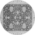 thumbnail image 1 of Ahgly Company Indoor Round Oriental Gray Traditional Area Rugs, 4' Round, 1 of 4