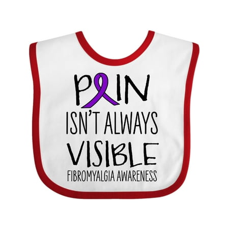 

Inktastic Fibromyalgia Awareness Pain Isn t Always Visible Gift Baby Boy or Baby Girl Bib
