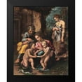 thumbnail image 2 of Romano, Giulio 12x14 Black Modern Framed Museum Art Print Titled - The Holy Family, 2 of 5