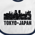 thumbnail image 4 of Inktastic Tokyo Japan City Skyline with Grunge Boys or Girls Baby Bib, 4 of 4