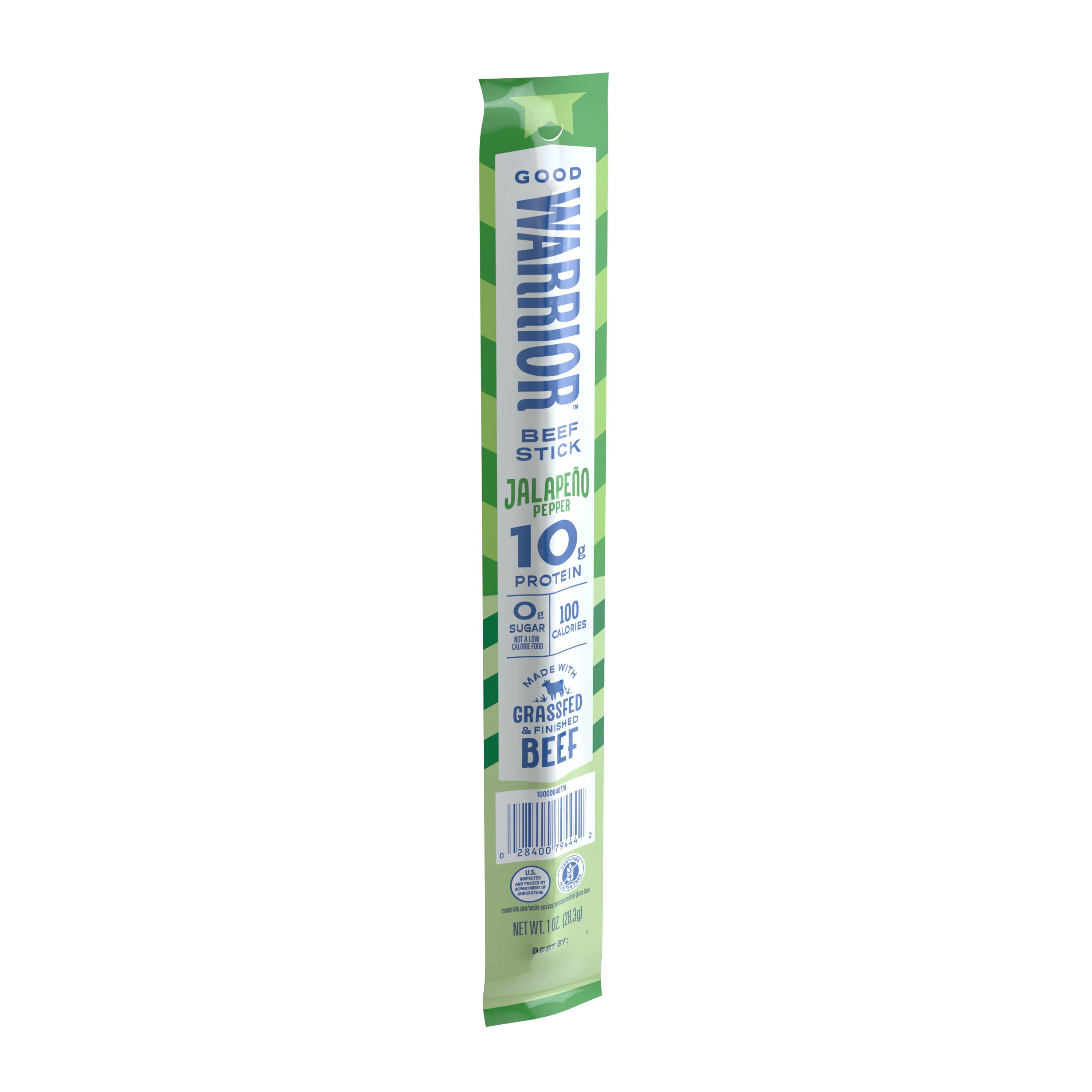 Good Warrior Grassfed & Finished Jalapeno Pepper Beef Sticks, 1 oz