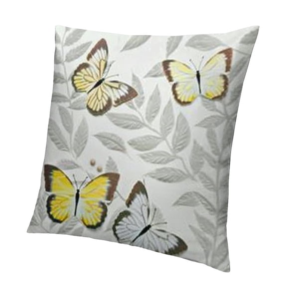 BANET Yellow Grey Pillow Covers Decorative Throw Pillow Cover for Couch Modern Farmhouse Pillow Case for Living Room Outdoor Home Decor White