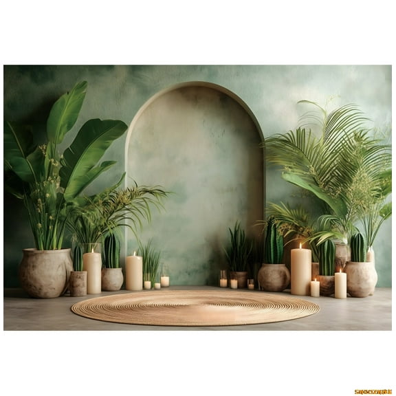 Boho Wide Arch Wall Backdrop Kids Adult Birthday Party r Wedding Maternity Art Portrait Photography Background Photo Studio