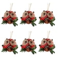 thumbnail image 1 of Bewildely 6 piezas bolas de Navidad Navidad chimenea pared techo colgante Año Nuevo atmósferas decoración colgante interior relleno Kits de decoración para fiestas Tipo 1 Bewildely HA070115-01, 1 of 6