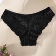 thumbnail image 4 of Qingpeng Womens Floral Lace Briefs Cotton Crotch Lightweight Breathable Bow Detail Underwear Size S-XL, 4 of 6