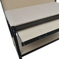 thumbnail image 2 of vidaXL Workbench with Pegboard and Drawer, 45.3 in x 55.1 in, Brown, 21.56 kg, 2 of 5