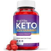 (1 Pack) Real Vita Keto ACV Gummies - Supplement for Weight Loss - Energy & Focus Boosting Dietary Supplements for Weight Management & Metabolism - Fat Burn - 60 Gummies