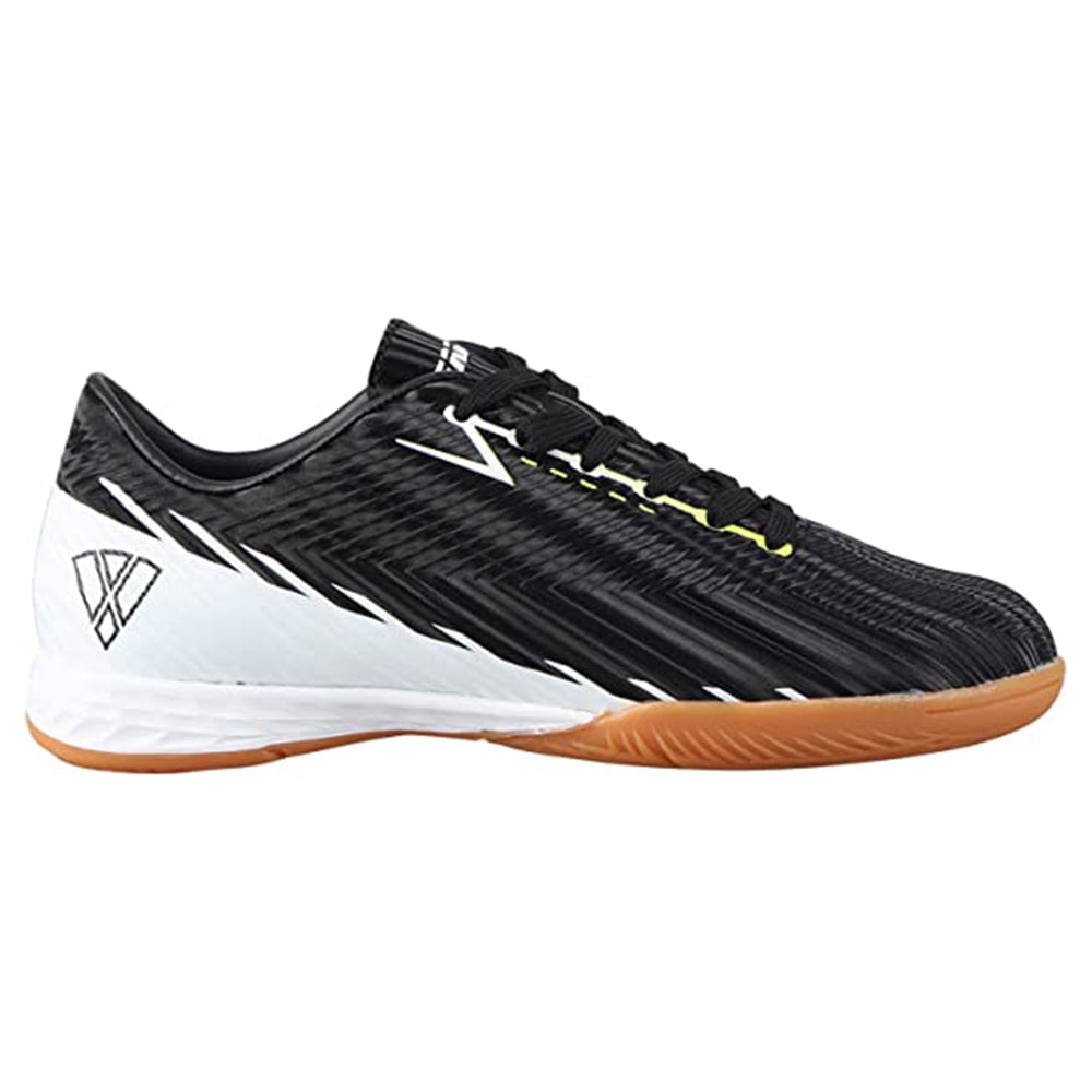 Vizari Kids Tesoro Junior Indoor Soccer Shoes for Boys and Girls - Black / White