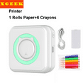 Mini Pocket Sticker Printer, Bluetooth Wireless Portable Mobile Printer
