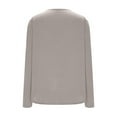 thumbnail image 4 of Plus Size Tops for Women with Button Long Sleeve Soft Henley Neck Casual Lightweight Pullover Blouses (L, Khaki), 4 of 6