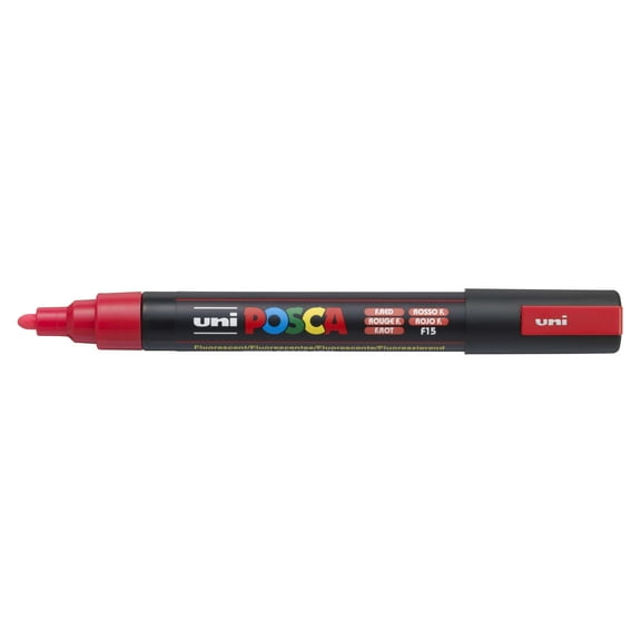 POSCA Paint Marker, PC-5M Medium Bullet, Fluorescent Red