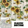 thumbnail image 5 of Xoenoiee Sunflower Bee Print Stretch Armless Folding Sofa Slipcover Elastic One Piece Spandex T Cushion Futon Bed Covers Decorative Dust Proof Furniture Protector, 5 of 7