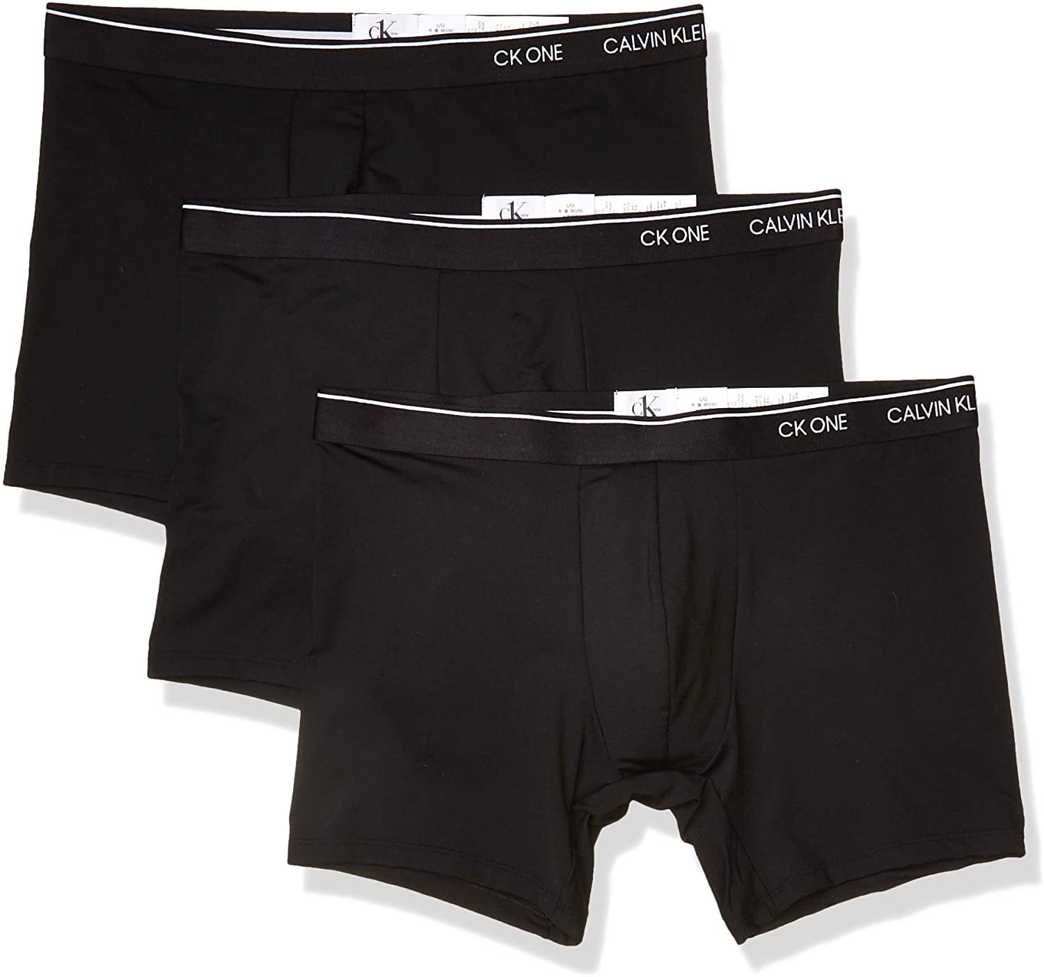 Calvin Klein Men's Underwear CK One Micro Boxer Briefs, Black/Black ...