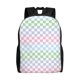 thumbnail image 1 of Fotbe Colorful Checkerboard Mochila de Viaje para Laptop, Mochila Ejecutiva Delgada y Resistente 15.6", 1 of 8