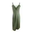 thumbnail image 3 of Miken Women's Lace-Up Dress Swim Cover-Up (XL, Four Leaf), 3 of 3