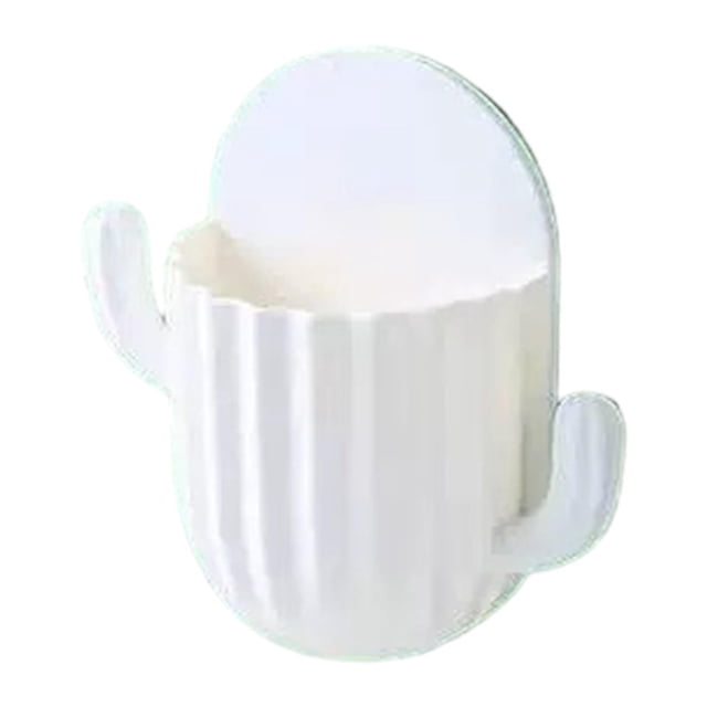 Caja de almacenamiento de pared Organizador de almacenamiento Contenedor Sala de estar Baño Dormitorio Pincel de maquillaje Blanco