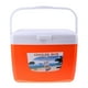 thumbnail image 1 of Nevera portátil para bebidas y comida de camping, de 5/13 l, con asa, color naranja, rojo y azul, 1 of 7