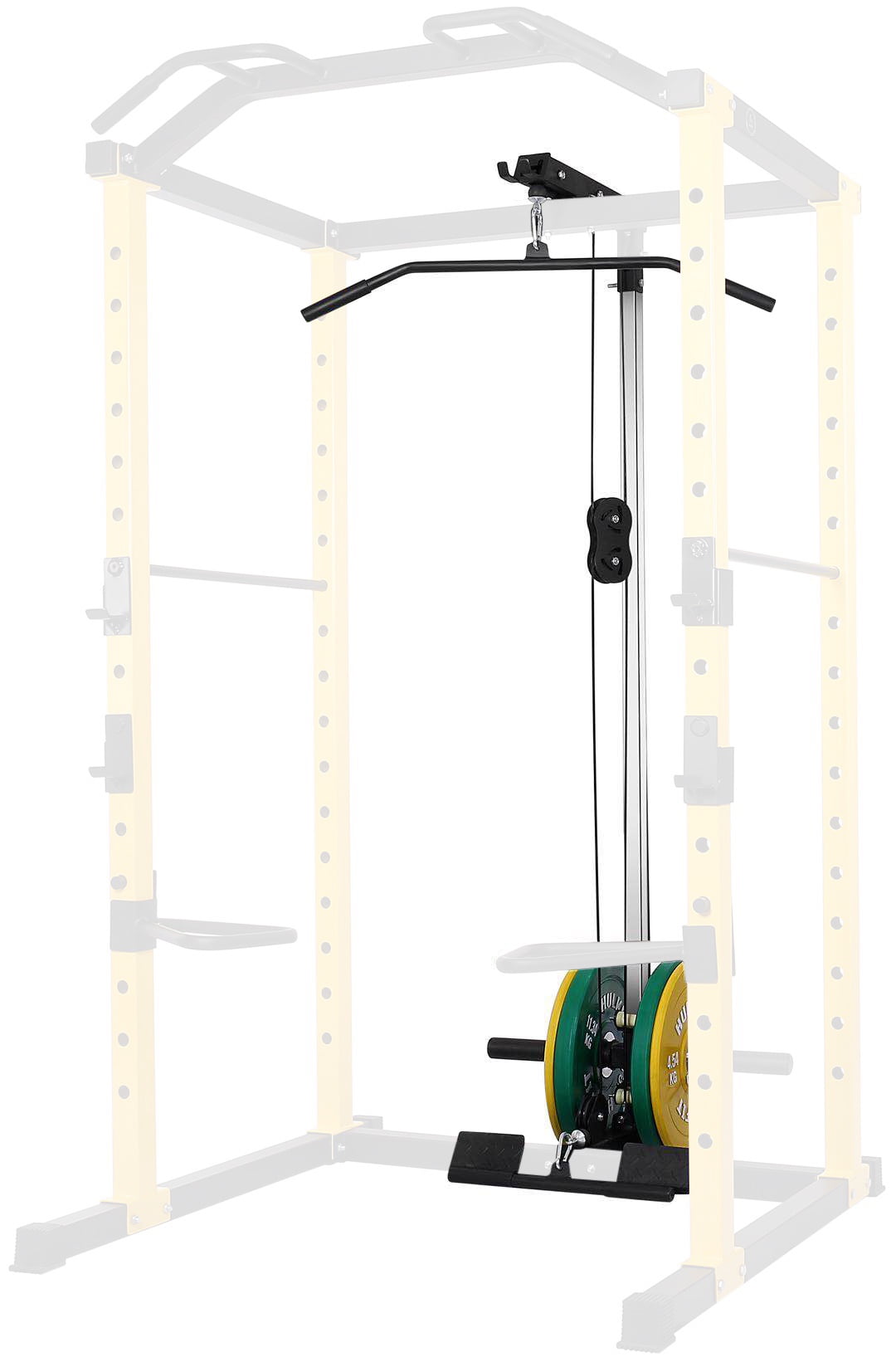 BalanceFrom PC 1 Series 1000lb Capacity Multi Function Adjustable Power Cage Power Rack with Optional Lat Pull down and Cable Crossover Lat Pull down Only Walmart