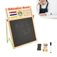 thumbnail image 3 of Drawing Board, Art Easel Whiteboard Wooden  Multifunctional Double Sided  For Arithmetic Calculation Graffiti For Writing, 3 of 8
