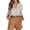 Khaki, variant on Womens Striped Cotton Button Shirt Long Sleeve Shirt Collar Pocket Front Casual Office Commuting Shirt