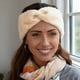thumbnail image 4 of Lunxisen 2 Pcs Twist Knitted Headbands Winter Ear Warmers, Crocheted Turban Head Wraps Elastic Hair Band Accessories, Hair Scrunchies Scarves., 4 of 9