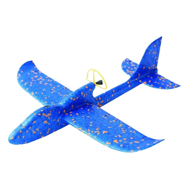Juguetes de avión, avión de espuma para lanzar, planeadores de espuma de 2 modos, regalos de cumpleaños para y niñas, juguetes de juegos Azul Hugo Juguetes de avión