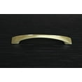 thumbnail image 2 of Hamilton Bowes Satin Brass Cabinet Hardware Pull Handle 96mm / 3-3/4" (3.75") Center to Center Modern Gold Vibrant Amber Traditional Classic, 2 of 4