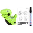 thumbnail image 3 of Juguete de dinosaurio caminando, robot con sonidos, líneas interactivas hechas a mano rastrean el juguete de los dinosaurios modelo de animales para Estilo B, 3 of 8