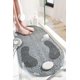 thumbnail image 1 of Alfombrilla de ducha antideslizante para bañera, alfombrilla para pies con piedra pómez extraíble, con ventosas (gris), 1 of 5