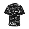 thumbnail image 3 of Bixox Men's Hawaiian Shirts Men's Travel The World Print Short-Sleeve Shirt-XX-Large, 3 of 8