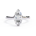 thumbnail image 2 of IGI Certified Lab Grown Diamond Engagement Ring | Center 12x6mm Marquise Cut Solitaire Halo Stackable Promise Rings For Women In 18k Solid White Gold | F-G, VS-SI Quality (1.60 Ctw) Ring Size-7, 2 of 7