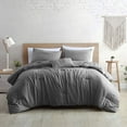 thumbnail image 2 of Modern Threads 4-Piece Garment-Washed Comforter Set Beck Grey Queen, 2 of 4