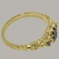thumbnail image 5 of LBG British Made 10k Yellow Gold Natural Amethyst Womens Statement Ring - 33 size options - Size 9.25, 5 of 9