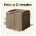 thumbnail image 6 of SONGMY 31 Gallon Waterproof Outdoor Storage Box Resin Deck Box Lockable and UV Resistant for Patio Furniture,Garden Tools (Light Brown), 6 of 6