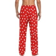 thumbnail image 2 of HPINK-T Men's Pajama Pants Super Soft Valentines Heart Sleep Lounge Pants Pjs Bottoms with Pockets, 2 of 7