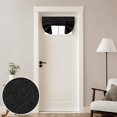 thumbnail image 1 of Cortinas HOMEIDEAS para puerta francesa opaca de lino, 66 x 50 cm, color negro, 1 of 1