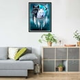 thumbnail image 2 of 5D DIY Diamond Painting Set "Wolf Dream Catcher, Animals" Round Diamond Art Crafts for Adults, Suitable for Wall Decoration, Bedroom and Home Decoration, 2 of 6